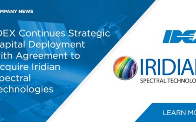 IDEX Corporation Continues Strategic Capital Deployment with Agreement to Acquire Iridian Spectral Technologies